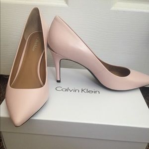Calvin Klein blush heels